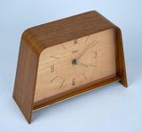 antique clock, table clock, mid century, DIEHL electro, 60s, Junghans movement, wood, brocante, RAR