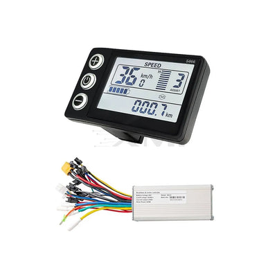 24/36/48V 350W Ebike Scooter LCD Display Panel Electric Bicycle Scooter Brushless Controller , S866