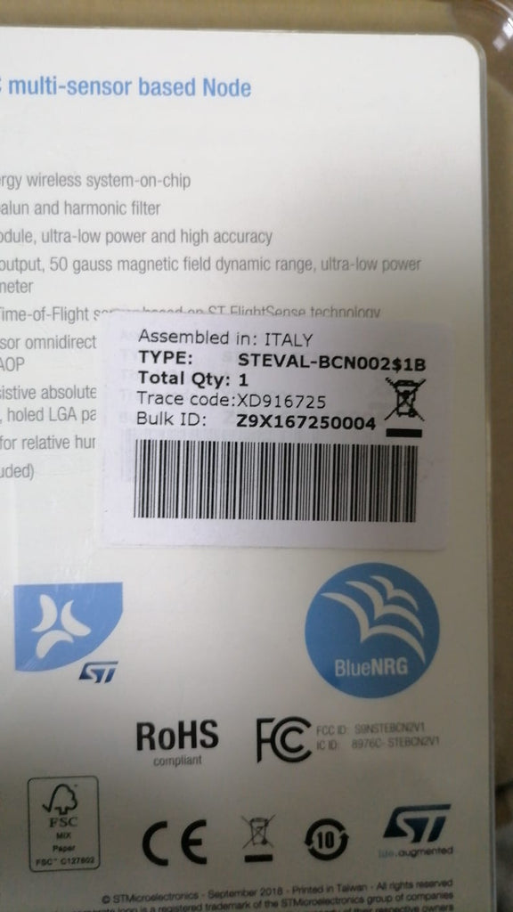 Stmicroelectronics Steval-Bcn002V1B Bluetile Development Kit