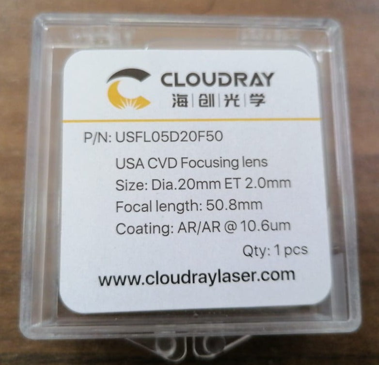 4 Adet Cloudray CO2 Laser Focus Lens  USFL05D20F50