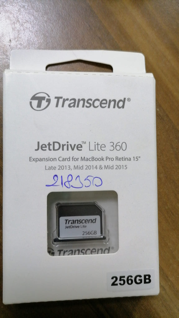 Transcend Jetdrive Lite 360 256gb Macbook Pro Retina 15
