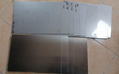 10 Adet Paslanmaz Krom  5 Adet  Alüminyum Plaka Ölçüler 42X29.5CM