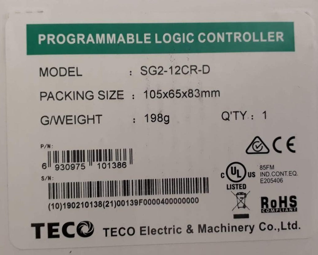 Teco Sg2-12Cr-D Programmable Controller