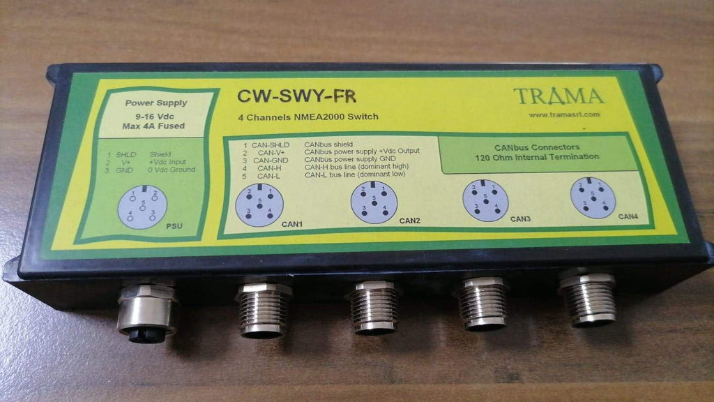 Tarmasrl Cw-Swy-Fr Switch Can Ip66 Con 4 Interfacce Canbus