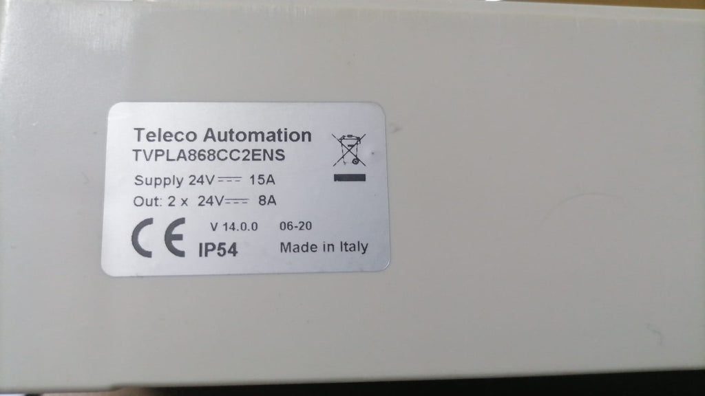 Teleco Automasyon 24v Motor Kontrol TVPLA868CC2ENS
