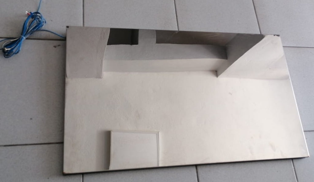 Paslanmaz Krom Resistanslı Kapak Panel 76.5 x 45 cm