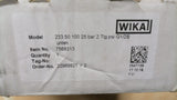 WIKA Manometer, pressure gauge, type 233.50.100 Stainless Steel, 0 t0 25 bar