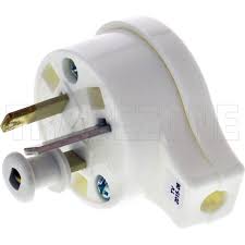 CLIPSAL 418S  Side Entry 3 Pin 10Amp Plug Top (White) 418S-WE